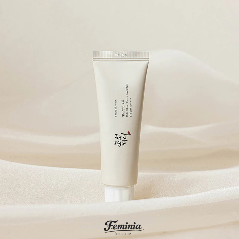 Beauty of Joseon Relief Sun — Cremă Solară Coreeană SPF50+ cu Orez & Probiotice