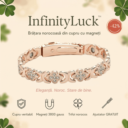 InfinityLuck™ – Brățara norocoasă din cupru, pentru echilibru și stare de bine