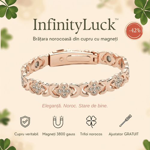 InfinityLuck™ – Brățara norocoasă din cupru, pentru echilibru și stare de bine