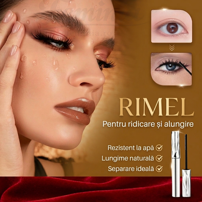 Rimel Rezistent la Apă și Anti-Întindere — Efect de Alungire