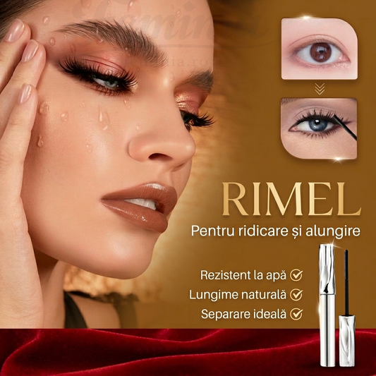 Rimel Rezistent la Apă și Anti-Întindere — Efect de Alungire