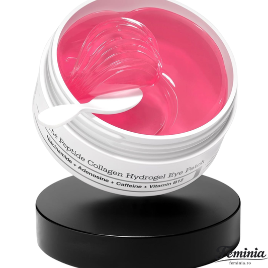 GlowEyes™ – Patch-uri Hidrogelice cu Peptide & Colagen - 60 buc